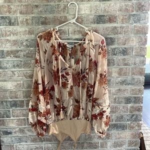 velvet bodysuit - size large (fits like a small) - NWT